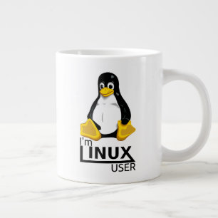 Ich bin Linux User Jumbo-Tasse