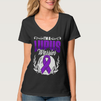 Ich bin Lupus Krieger Lupus Lila Band Lupus bewus T-Shirt