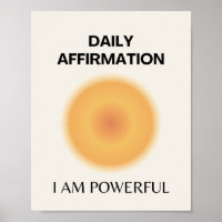 Ich bin mächtige tägliche Bestätigung positiv