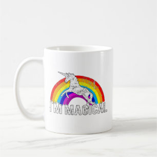 Ich bin magisches Einhorn in Regenbogen Funny und  Kaffeetasse