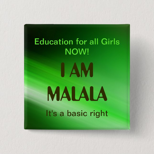 Ich bin Malala Kampagne Button (Vorderseite)