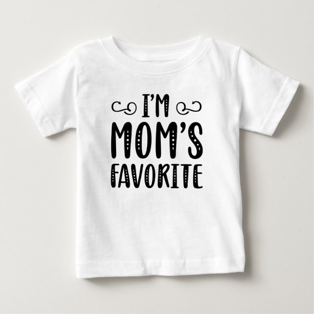 Ich bin Mama Liebling Baby T-shirt (Vorderseite)