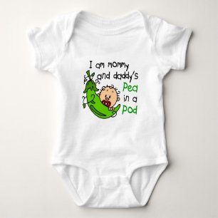 Ich bin Mama-u. des Vatis Erbse in einer Hülse 1 Baby Strampler