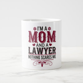 ICH BIN MAMA UND ANWALT. NICHTS MACHT MICH SCHWER Jumbo-Tasse