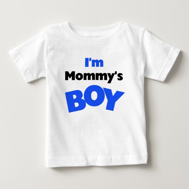 Ich bin Mama's Boy Baby T-shirt (Vorderseite)
