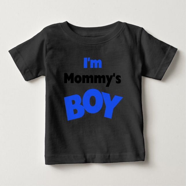 Ich bin Mama's Boy Baby T-shirt (Vorderseite)