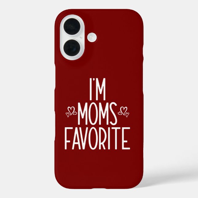 Ich bin Mamas Liebling iPhone 16 Hülle (Rückseite)