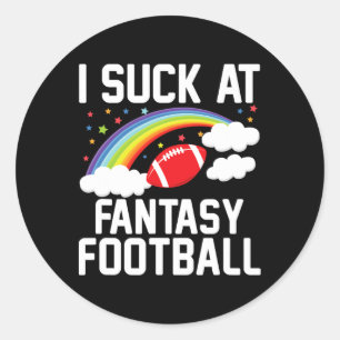 Ich bin Mamas Männer-Fantasy-Football-Verlierer - Runder Aufkleber