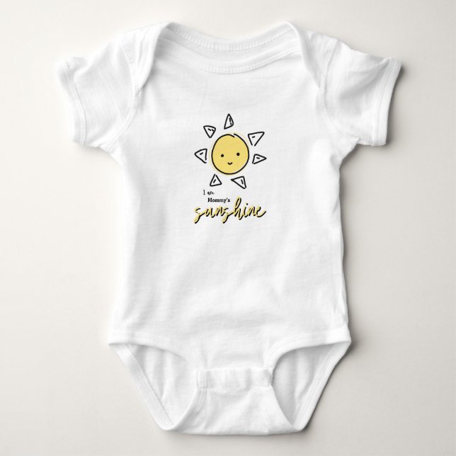 Ich bin Mama's Sonnenschein - Kleinkind- und Babyk Baby Strampler (Vorderseite)