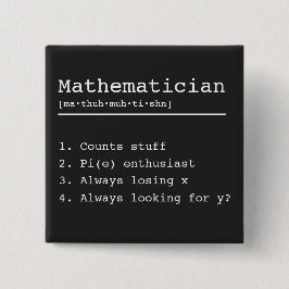 Ich bin Mathematiker Button
