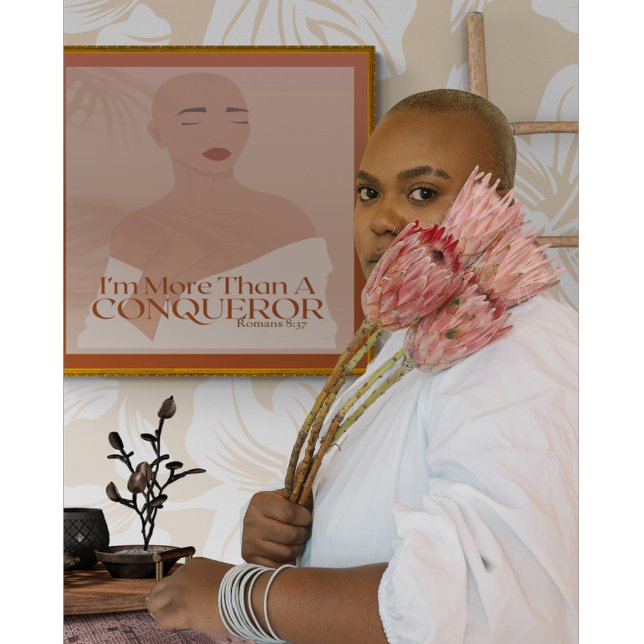 Ich bin mehr als ein Eroberer Christlicher Glaube Poster (Von Creator hochgeladen)