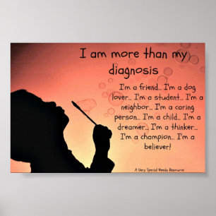 Ich bin mehr als mein Diagnosen-Plakat Poster