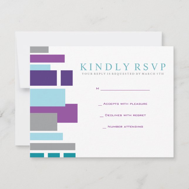 ICH BIN MEIN BELOVED Wedding Einladungs-Antwortkar RSVP Karte (Vorderseite)