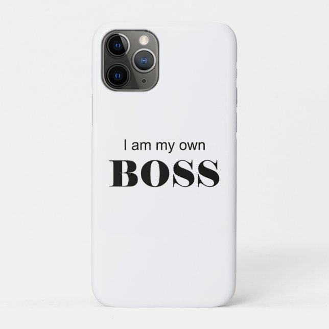 Ich bin mein eigener Boss! Case-Mate iPhone Hülle (Rückseite)