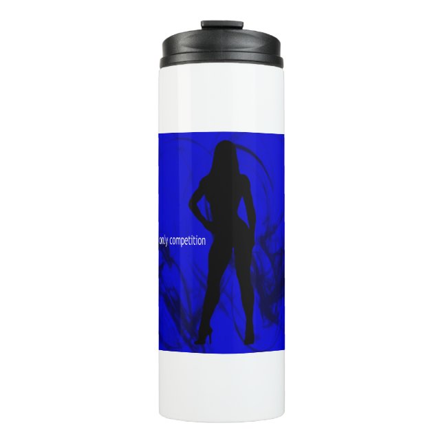 Ich bin mein einziger Wettbewerb - Fitness / Bodyb Thermosbecher (Vorderseite)