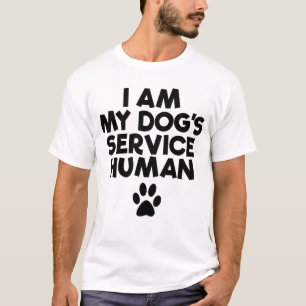 Ich bin mein Hund Dienst menschliche emotionale Un T-Shirt