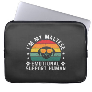 Ich bin mein Malteser Hund, der emotionale Unterst Laptopschutzhülle