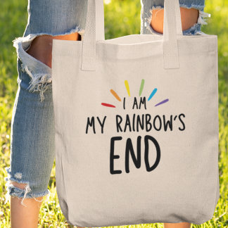 Ich bin mein Rainbow's End Quirky Funny Gift Tragetasche