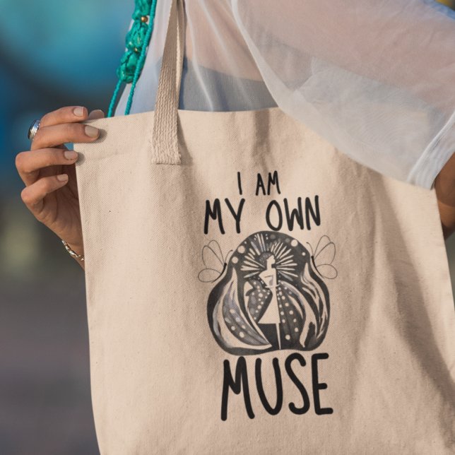 Ich bin meine eigene Muse Quirky Inspiration Gesch Tragetasche (Grab yours now and carry your muse with pride wherever you go!)