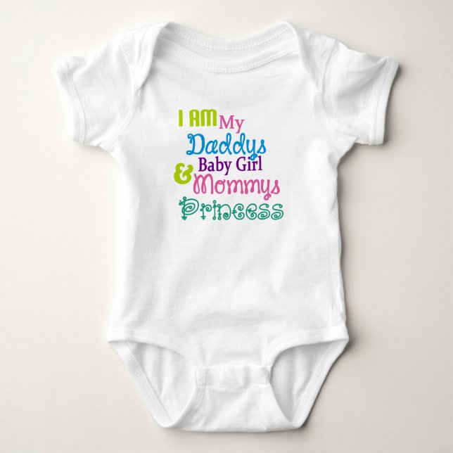 Ich bin meine Kinderfrau und die Prinzessin meiner Baby Strampler (Vorderseite)