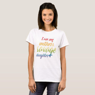 Ich bin meine Mutter wilde Tochter minimalistisch T-Shirt
