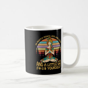 Ich bin meistens Frieden Liebe Und Licht Und Ein W Kaffeetasse