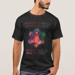 Ich bin meistens friedliche Liebe und zünde ein bi T-Shirt