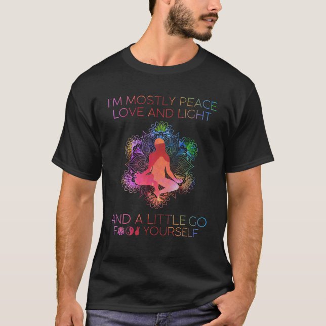 Ich bin meistens friedliche Liebe und zünde ein bi T-Shirt (Vorderseite)