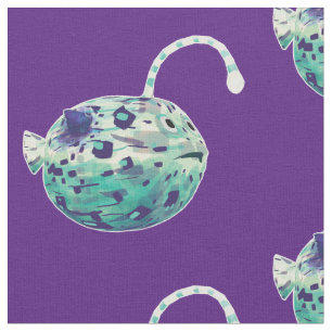 "Ich bin Mesmerisierend..." Die Puffer-Lampe-Fisch Stoff