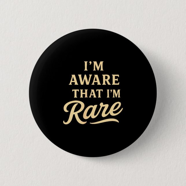 Ich bin mir bewusst Motivationsspruch Selbstvertra Button (Vorderseite)