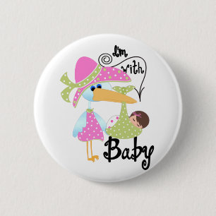 Ich bin mit Baby Button
