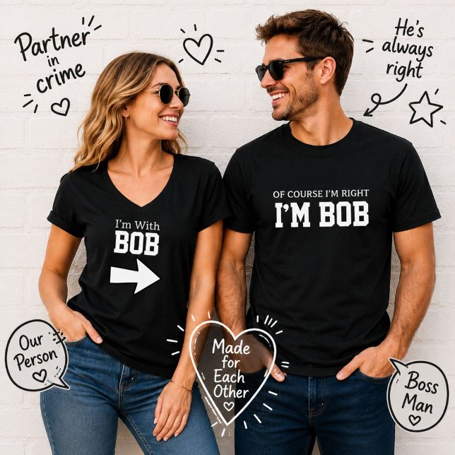 Ich bin mit Bob T-Shirt (Von Creator hochgeladen)