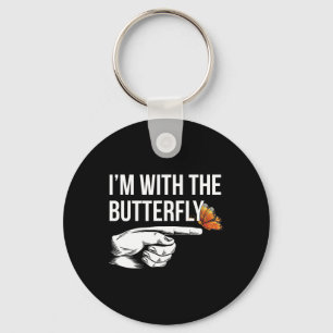 Ich bin mit Butterfly Party Matching Paare Hallowe Schlüsselanhänger
