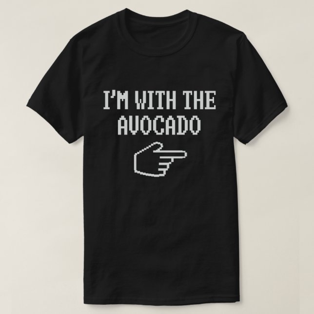 Ich bin mit dem Avocado, der Halloween-Kostüm glei T-Shirt (Design vorne)