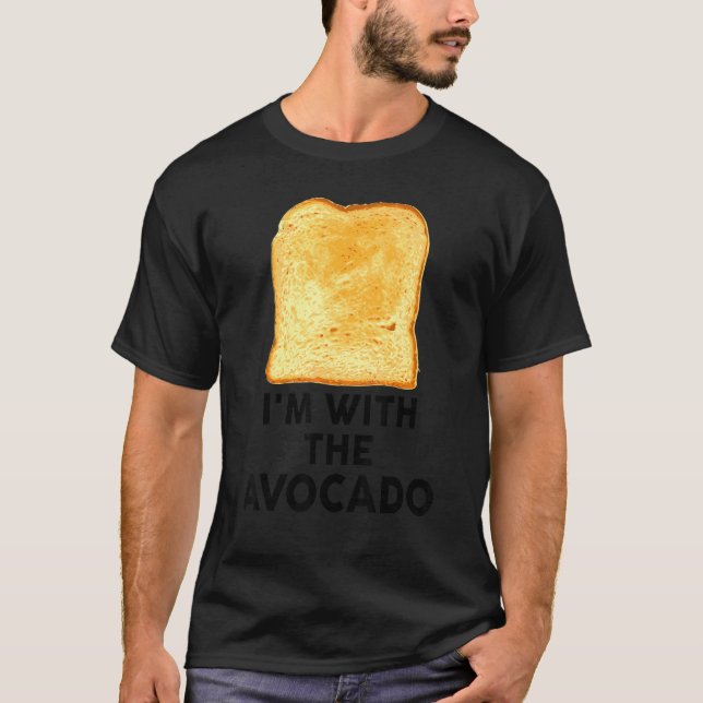 Ich bin mit dem Avocado Kostüm Kinder Baby Erwachs T-Shirt (Vorderseite)