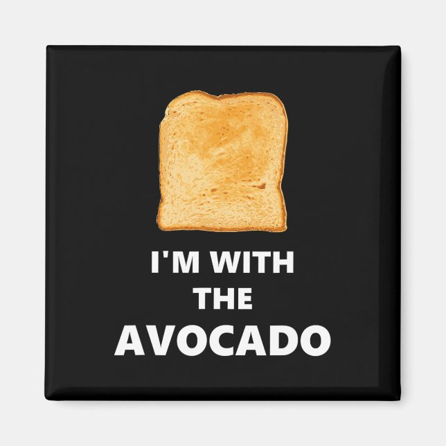 Ich bin mit dem Avocado Toast Halloween-Kostüm Magnet (Vorne)