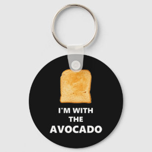 Ich bin mit dem Avocado Toast Halloween-Kostüm Schlüsselanhänger