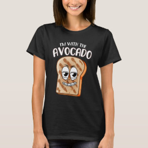 Ich bin mit dem Avocado Toast Halloween-Kostüm T-Shirt