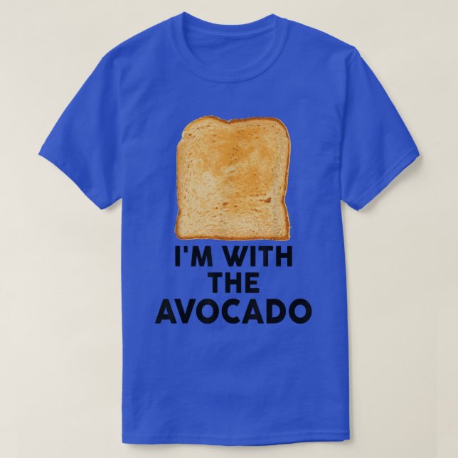 Ich bin mit dem Avocado Toast Kids Baby Adult Kost T-Shirt (Design vorne)