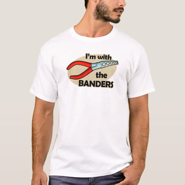Ich bin mit dem Banders T-Shirt (Vorderseite)