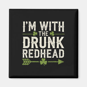 Ich bin mit dem betrunkenen Rotschopf Irland Patri Magnet