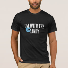 Ich bin mit dem Candy Funny Halloween Trick oder L T-Shirt