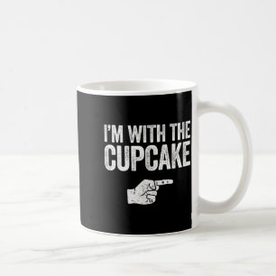 Ich bin mit dem Cupcake-Shirt passend zum Cupcake- Kaffeetasse