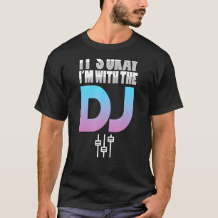 Ich bin mit dem DJ Music Deejay Turntable Techno P T-Shirt