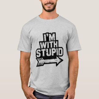 Ich bin mit dem dummen Pfeil Lustiges Paar passend T-Shirt
