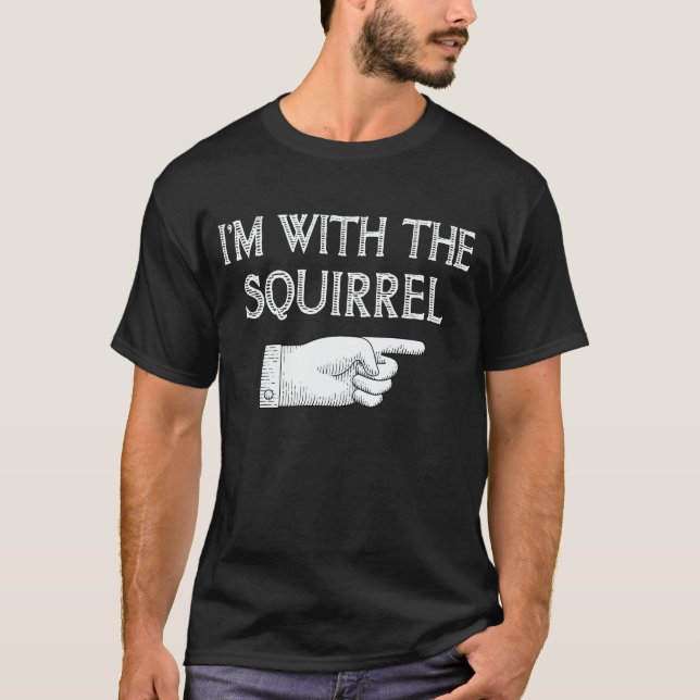 Ich bin mit dem Eichhörnchen lustig, das Halloween T-Shirt (Vorderseite)