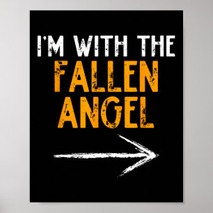 Ich bin mit dem gefallenen Engel Kostüm Halloween- Poster