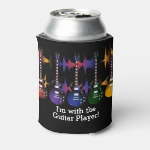 Ich bin mit dem Gitarrenspieler Dosenkühler