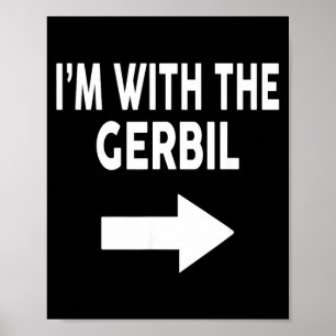 Ich bin mit dem Halloween-Gerbil von The Gerbil Poster