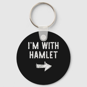 Ich bin mit dem Hamlet lustiges Halloween Paarkost Schlüsselanhänger